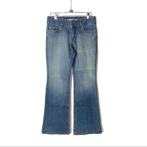 EXPRESS Seffaro Flare Leg Jeans 8 Long